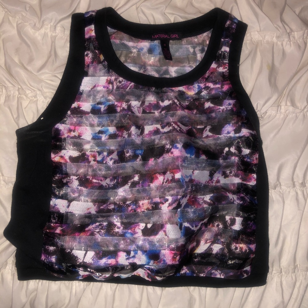 see through crop top